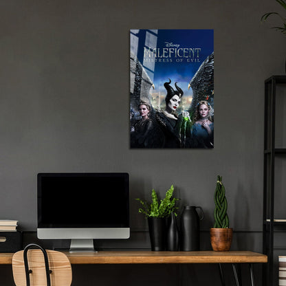 Flex Designs Metal Poster Maleficent Mistress of Evil Live Action 5 x 7" Home Goods - Movie 2019 Movie Metal Poster