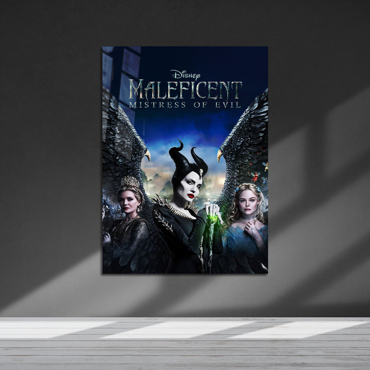 Flex Designs Metal Poster Maleficent Mistress of Evil Live Action 5 x 7" Home Goods - Movie 2019 Movie Metal Poster