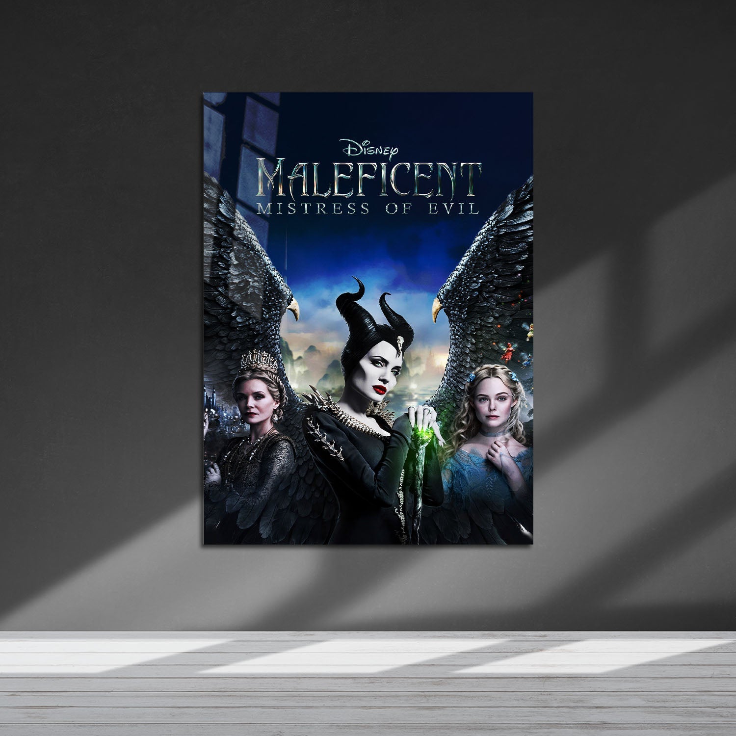 Flex Designs Metal Poster Maleficent Mistress of Evil Live Action 5 x 7" Home Goods - Movie 2019 Movie Metal Poster