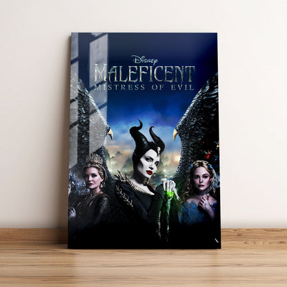 Maleficent Mistress of Evil Live Action Movie Metal Poster