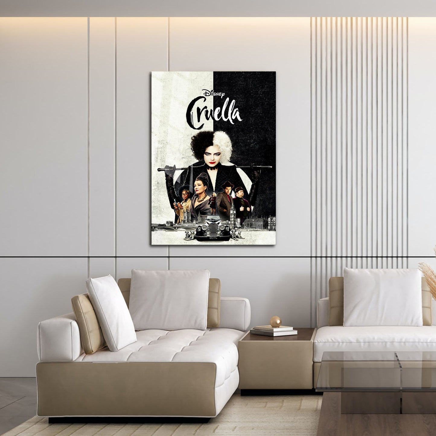 Flex Designs Metal Poster Cruella Live Action 16 x 24" Home Goods - Movie 2021 Movie Metal Poster