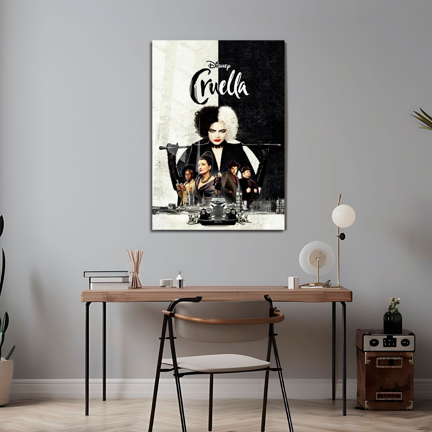 Flex Designs Metal Poster Cruella Live Action 24 x 36" Home Goods - Movie 2021 Movie Metal Poster