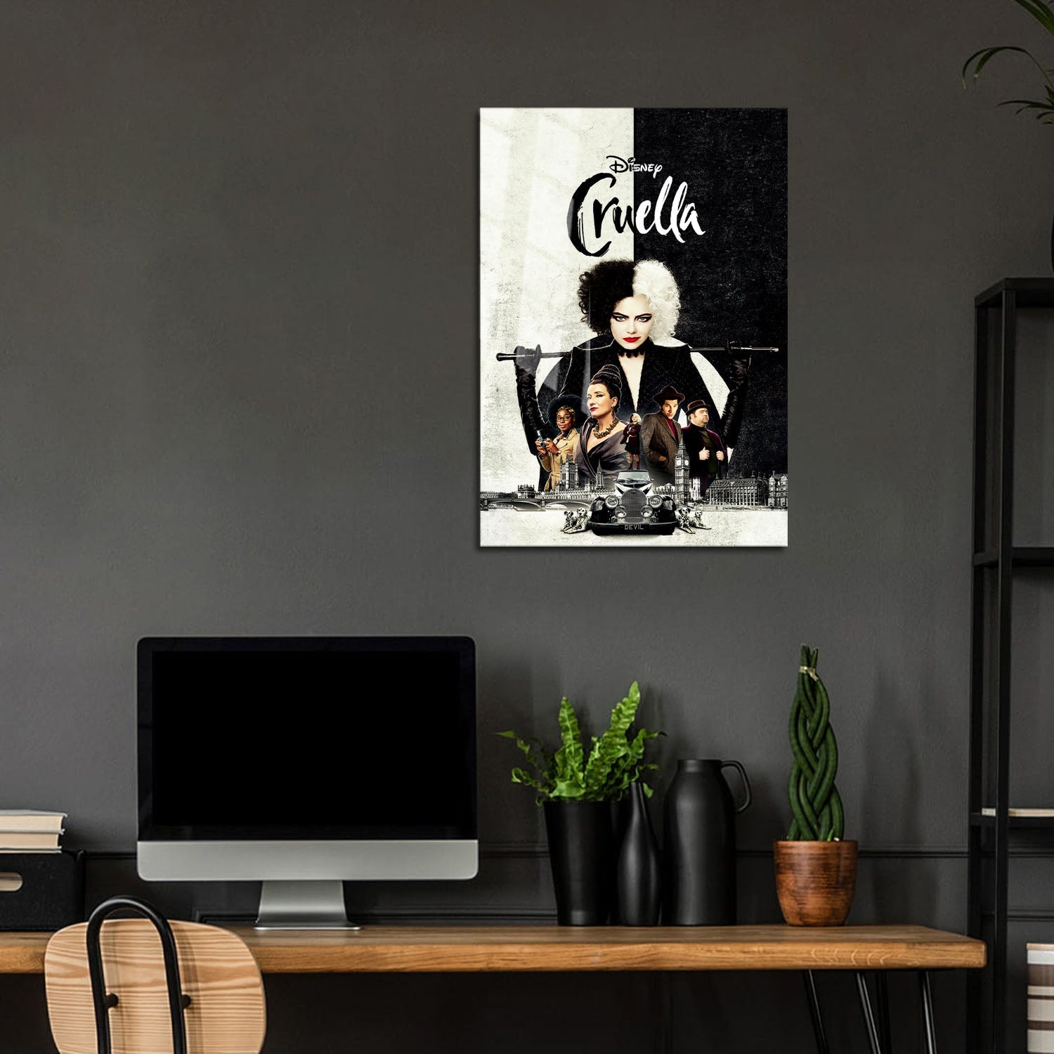 Flex Designs Metal Poster Cruella Live Action 5 x 7" Home Goods - Movie 2021 Movie Metal Poster