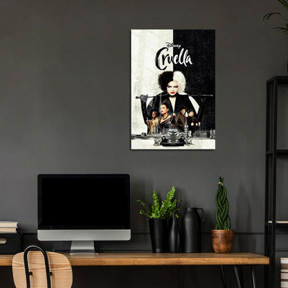 Flex Designs Metal Poster Cruella Live Action 5 x 7" Home Goods - Movie 2021 Movie Metal Poster