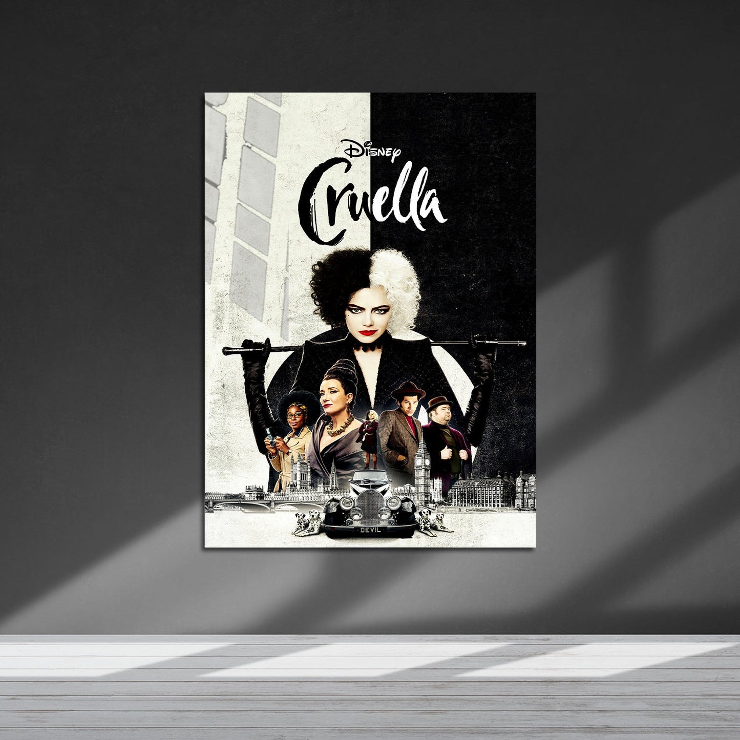Flex Designs Metal Poster Cruella Live Action 5 x 7" Home Goods - Movie 2021 Movie Metal Poster