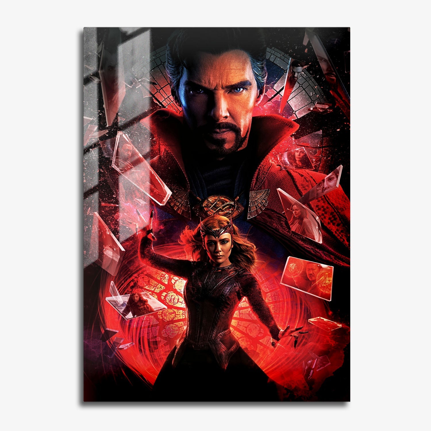 Flex Designs Metal Poster Doctor Strange in the Multiverse of Madness Key Art 11 x 17" Home Goods - Movie 2022 Movie Metal Poster