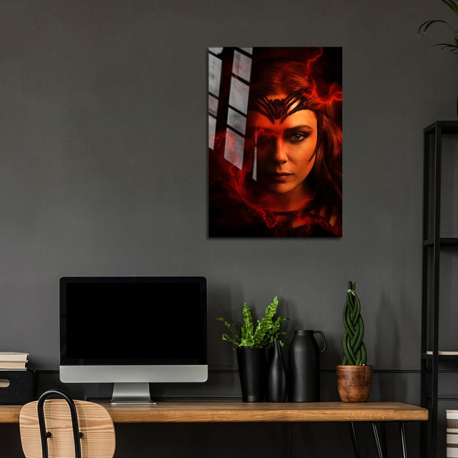 Flex Designs Metal Poster Doctor Strange in the Multiverse of Madness Wanda 5 x 7" Home Goods - Movie 2022 Movie Metal Poster