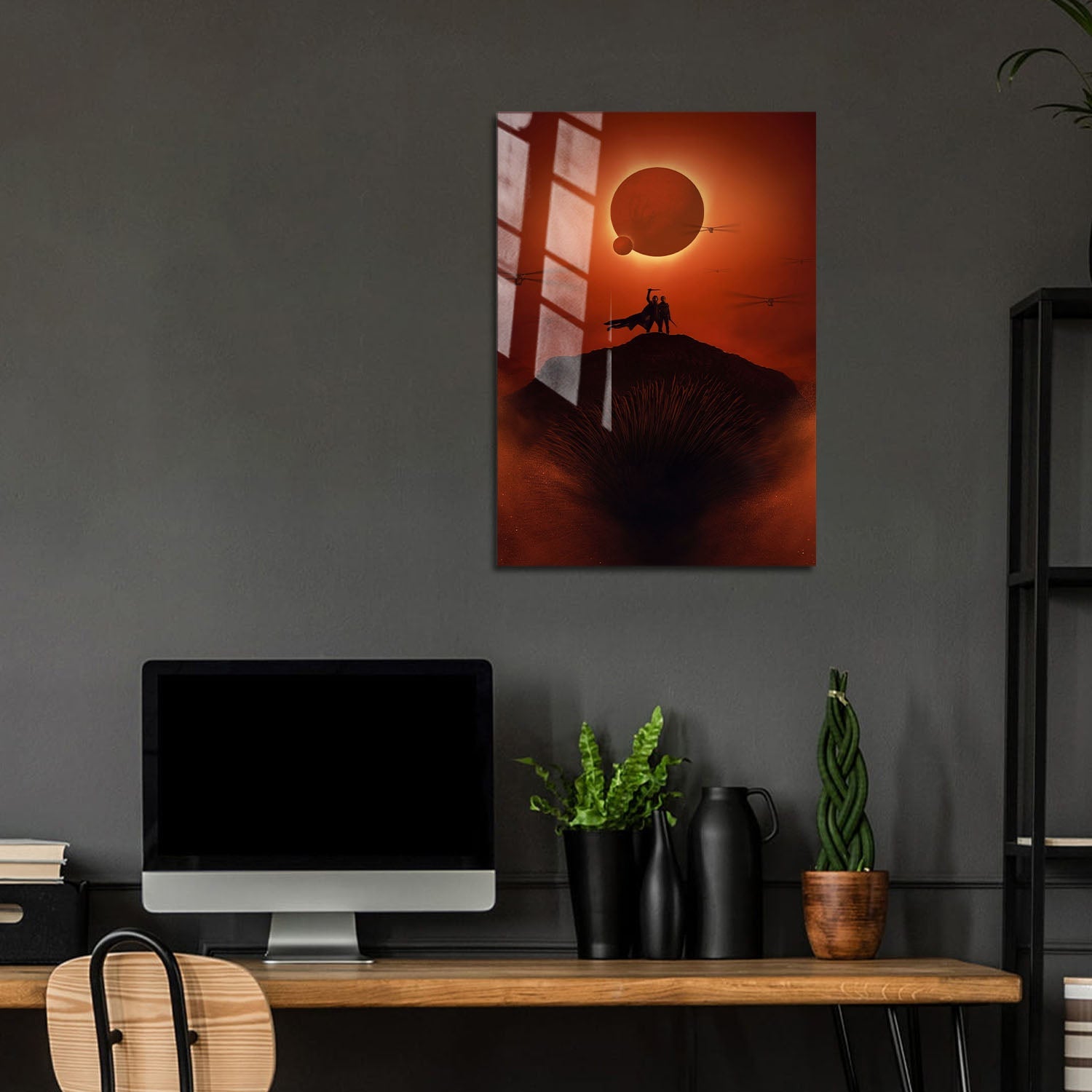 Flex Designs Metal Poster Dune - Part Two Minimalist 5 x 7" Home Goods - Movie 2024 Movie Metal Poster