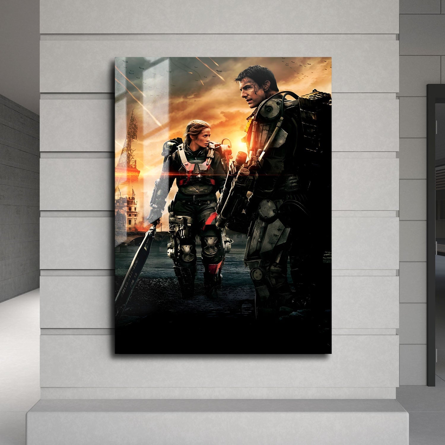 Flex Designs Metal Poster Edge of Tomorrow Key Art 24 x 36" Home Goods - Movie 2014 Movie Metal Poster
