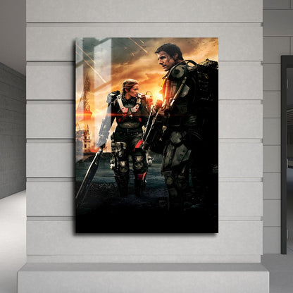 Flex Designs Metal Poster Edge of Tomorrow Key Art 24 x 36" Home Goods - Movie 2014 Movie Metal Poster