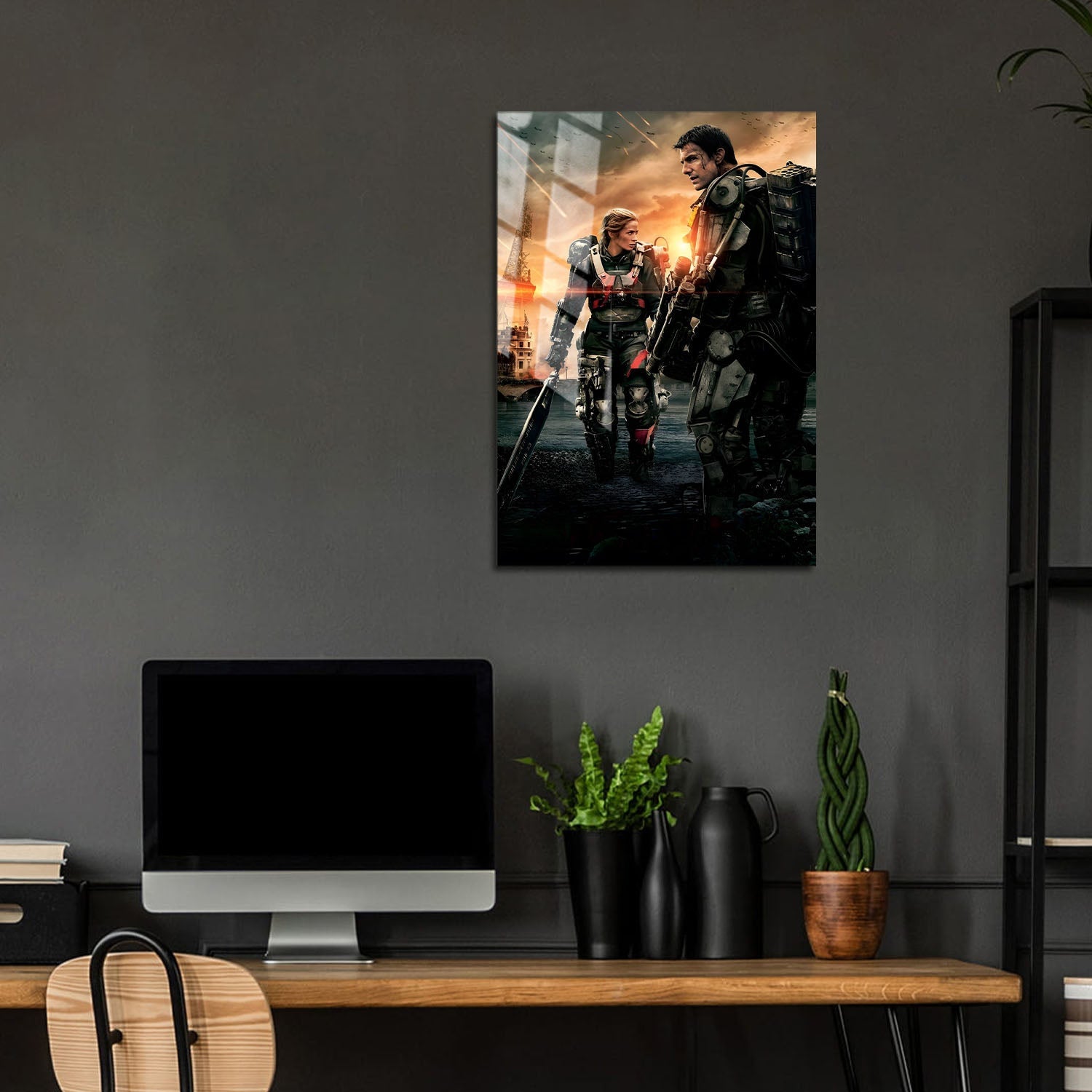 Flex Designs Metal Poster Edge of Tomorrow Key Art 5 x 7" Home Goods - Movie 2014 Movie Metal Poster