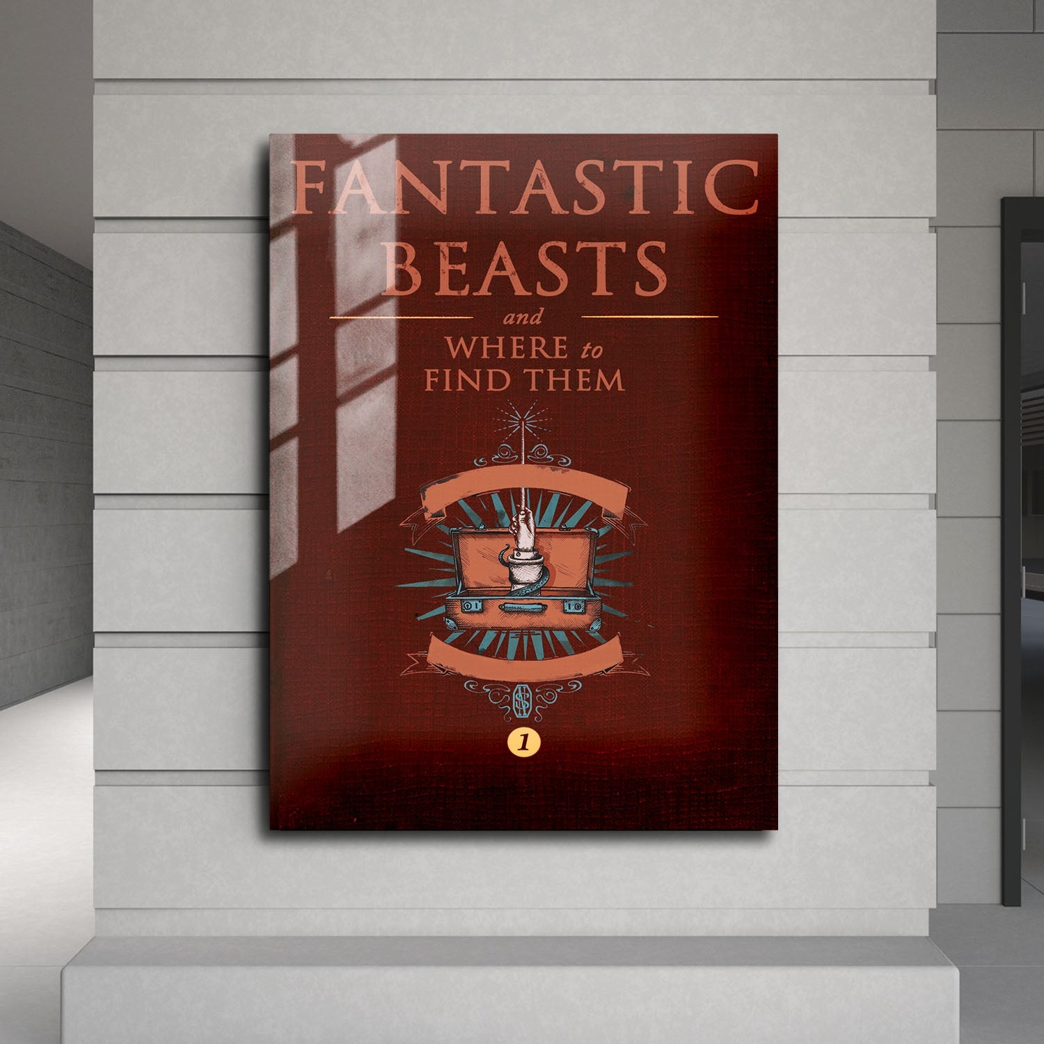 Flex Designs Metal Poster Fantastic Beasts and Where to Find Them Bookcover 24 x 36" Home Goods - Movie 2016 Movie Metal Poster
