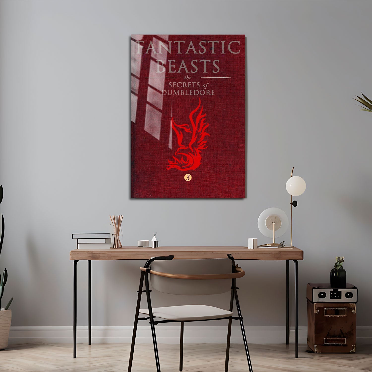 Flex Designs Metal Poster Fantastic Beasts The Secrets of Dumbledore Bookcover 24 x 36" Home Goods - Movie 2022 Movie Metal Poster