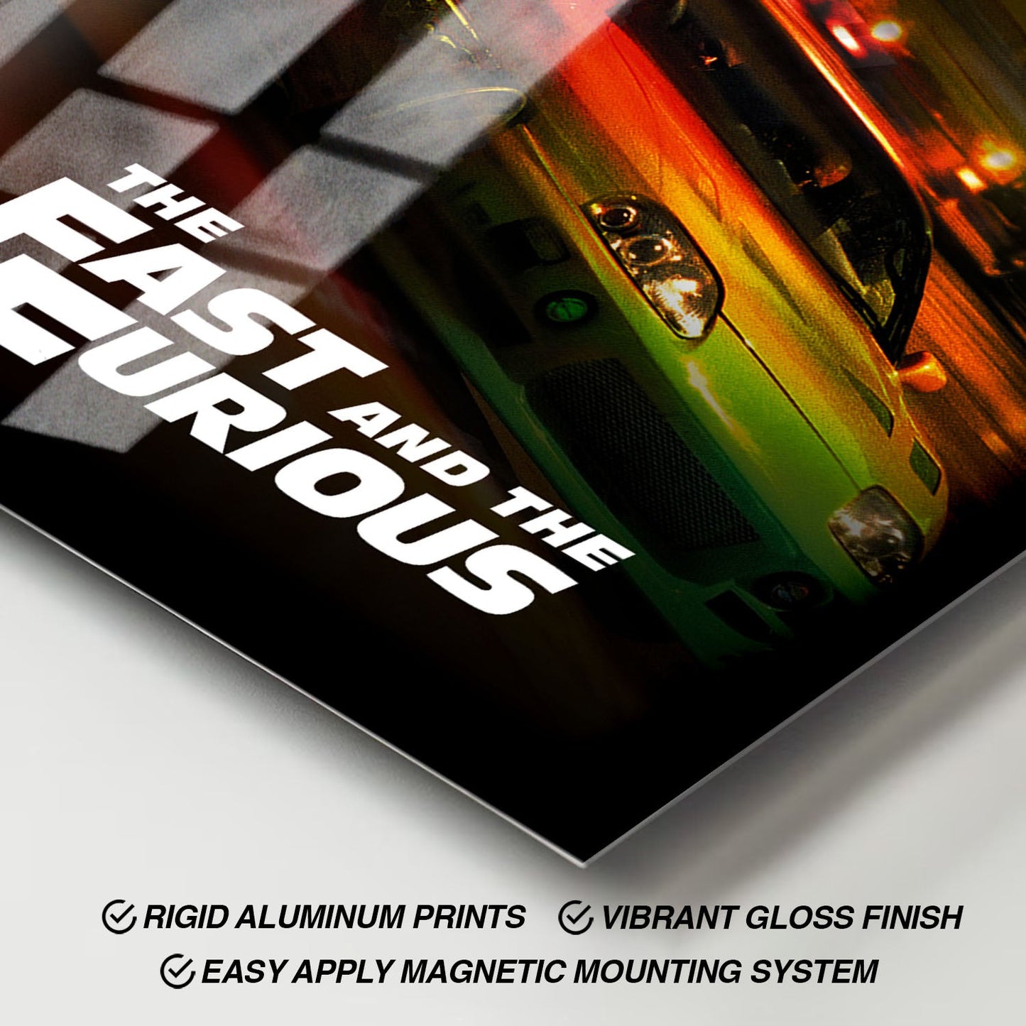 Flex Designs Metal Poster The Fast and the Furious Classic 11 x 17" Home Goods - Movie 2001 Movie Metal Poster