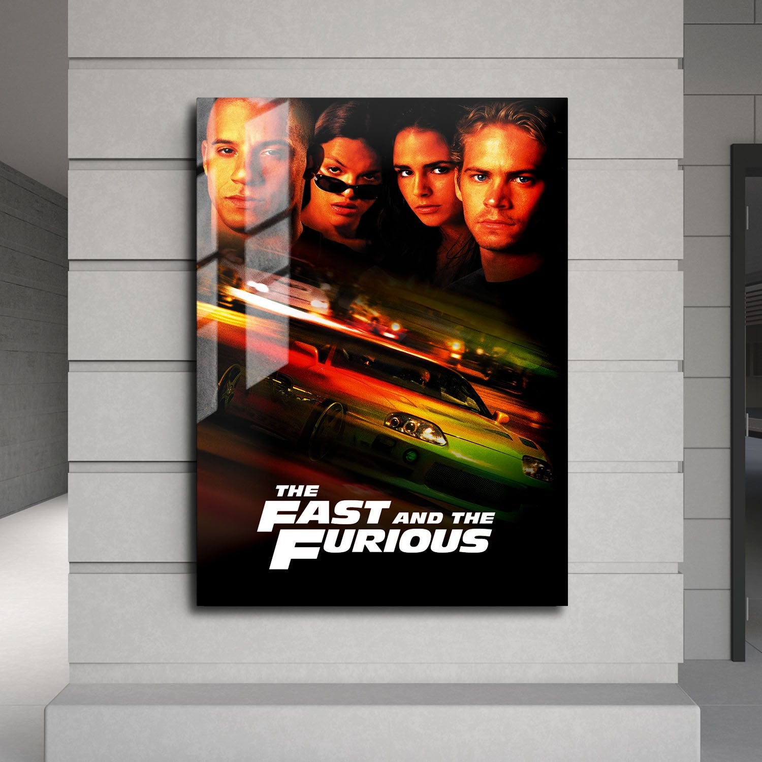 Flex Designs Metal Poster The Fast and the Furious Classic 24 x 36" Home Goods - Movie 2001 Movie Metal Poster