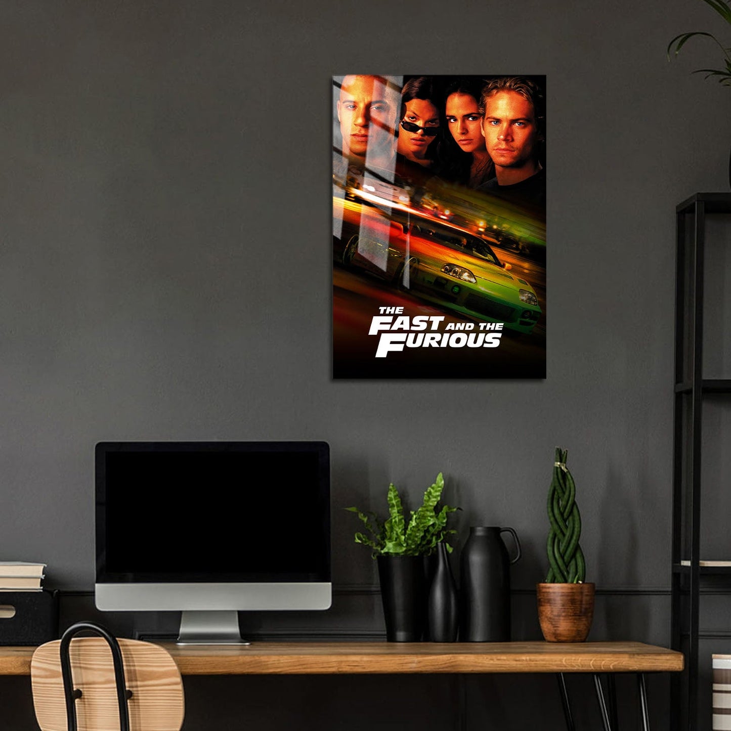 Flex Designs Metal Poster The Fast and the Furious Classic 5 x 7" Home Goods - Movie 2001 Movie Metal Poster