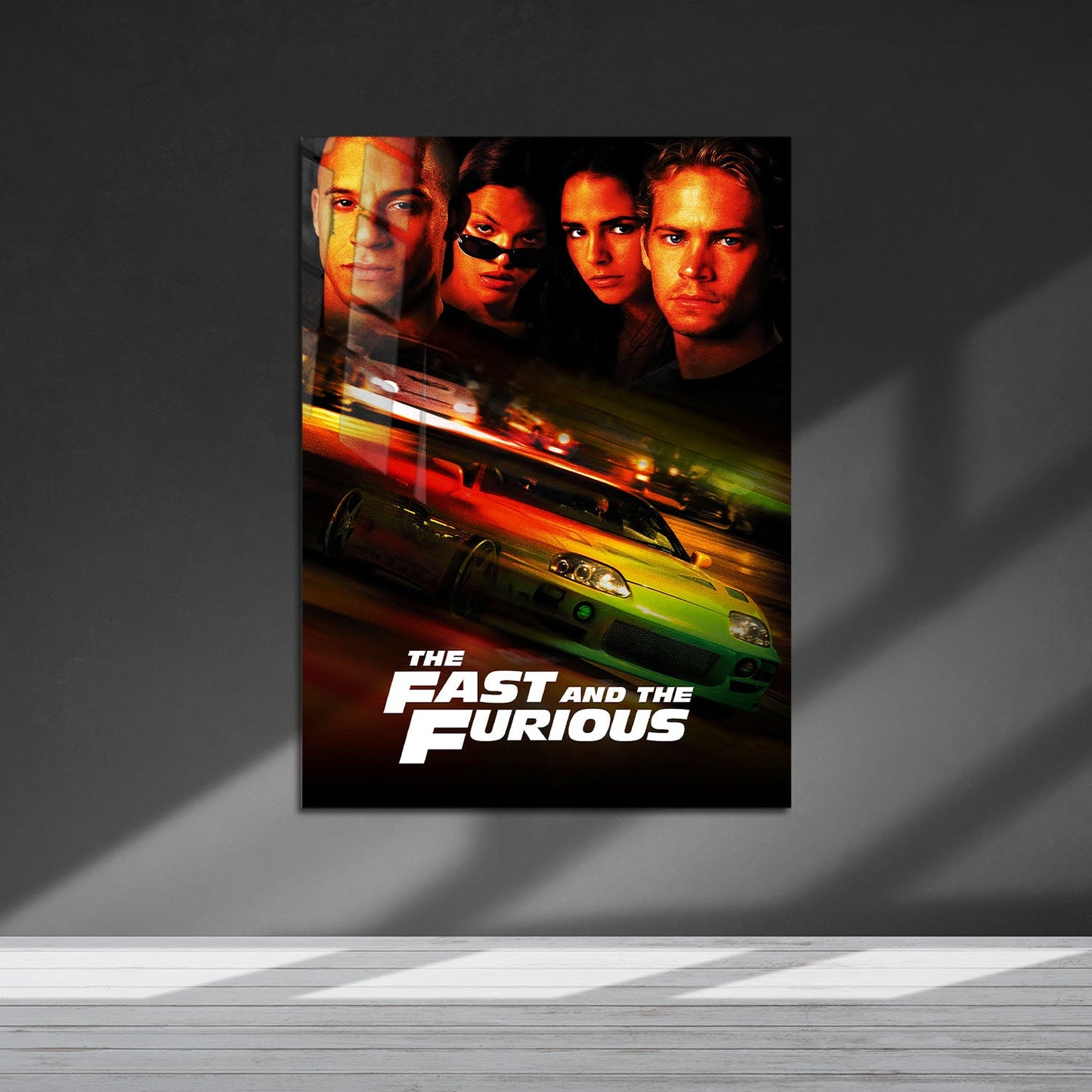 Flex Designs Metal Poster The Fast and the Furious Classic 5 x 7" Home Goods - Movie 2001 Movie Metal Poster