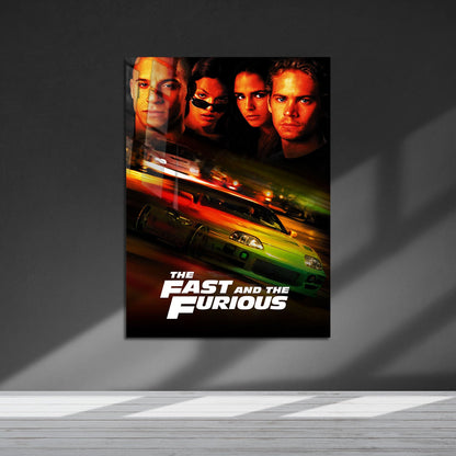 Flex Designs Metal Poster The Fast and the Furious Classic 5 x 7" Home Goods - Movie 2001 Movie Metal Poster