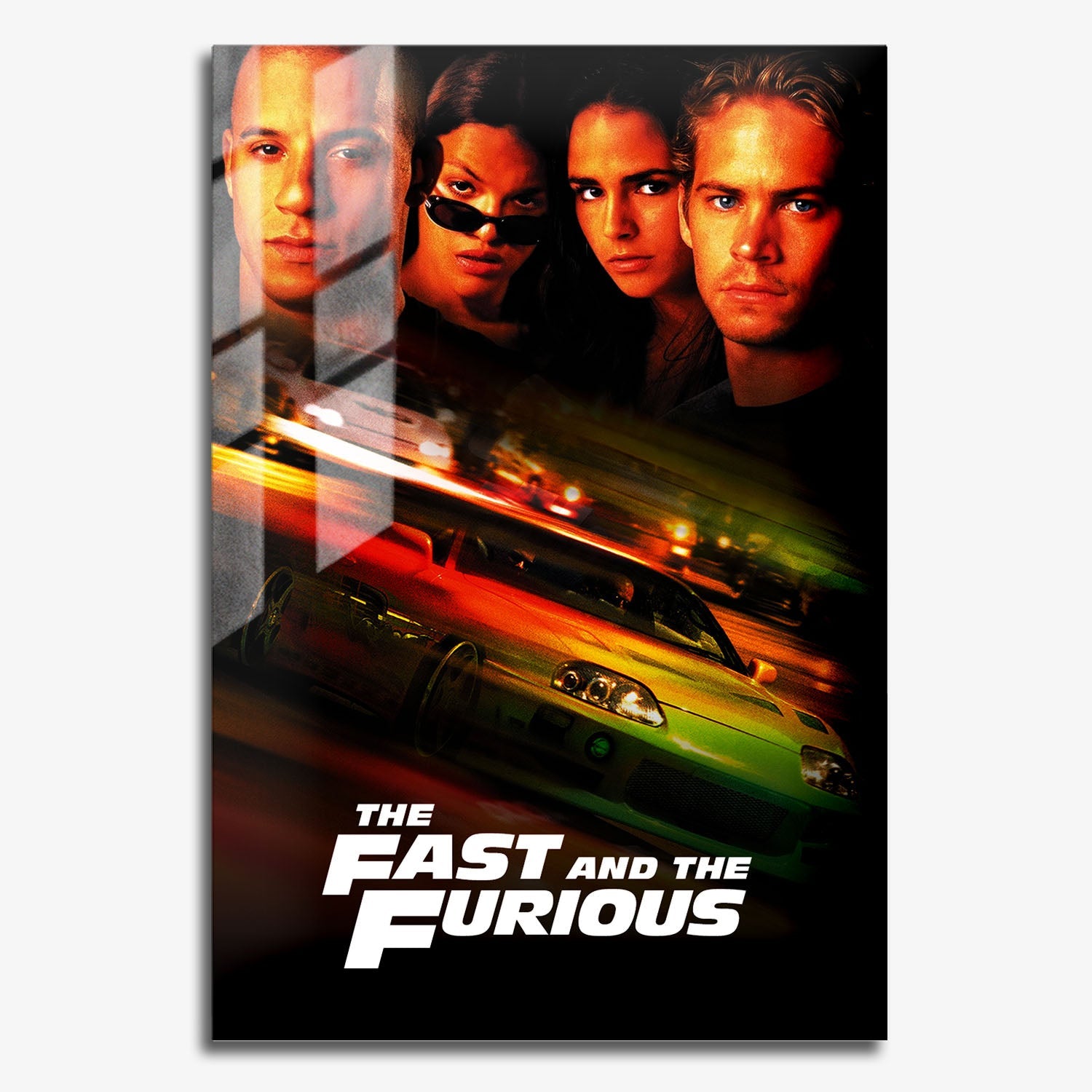 Flex Designs Metal Poster The Fast and the Furious Classic 11 x 17" Home Goods - Movie 2001 Movie Metal Poster