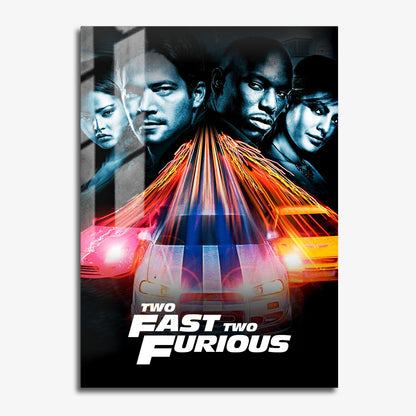 Flex Designs Metal Poster 2 Fast 2 Furious Classic 11 x 17" Home Goods - Movie 2003 Movie Metal Poster