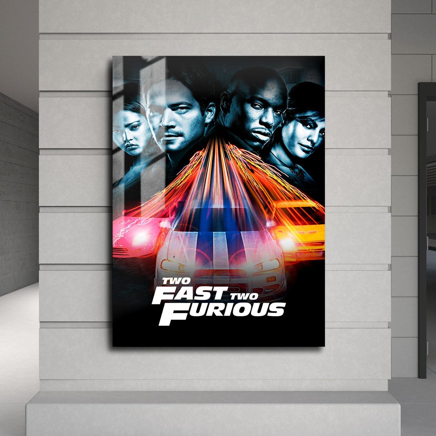Flex Designs Metal Poster 2 Fast 2 Furious Classic 24 x 36" Home Goods - Movie 2003 Movie Metal Poster