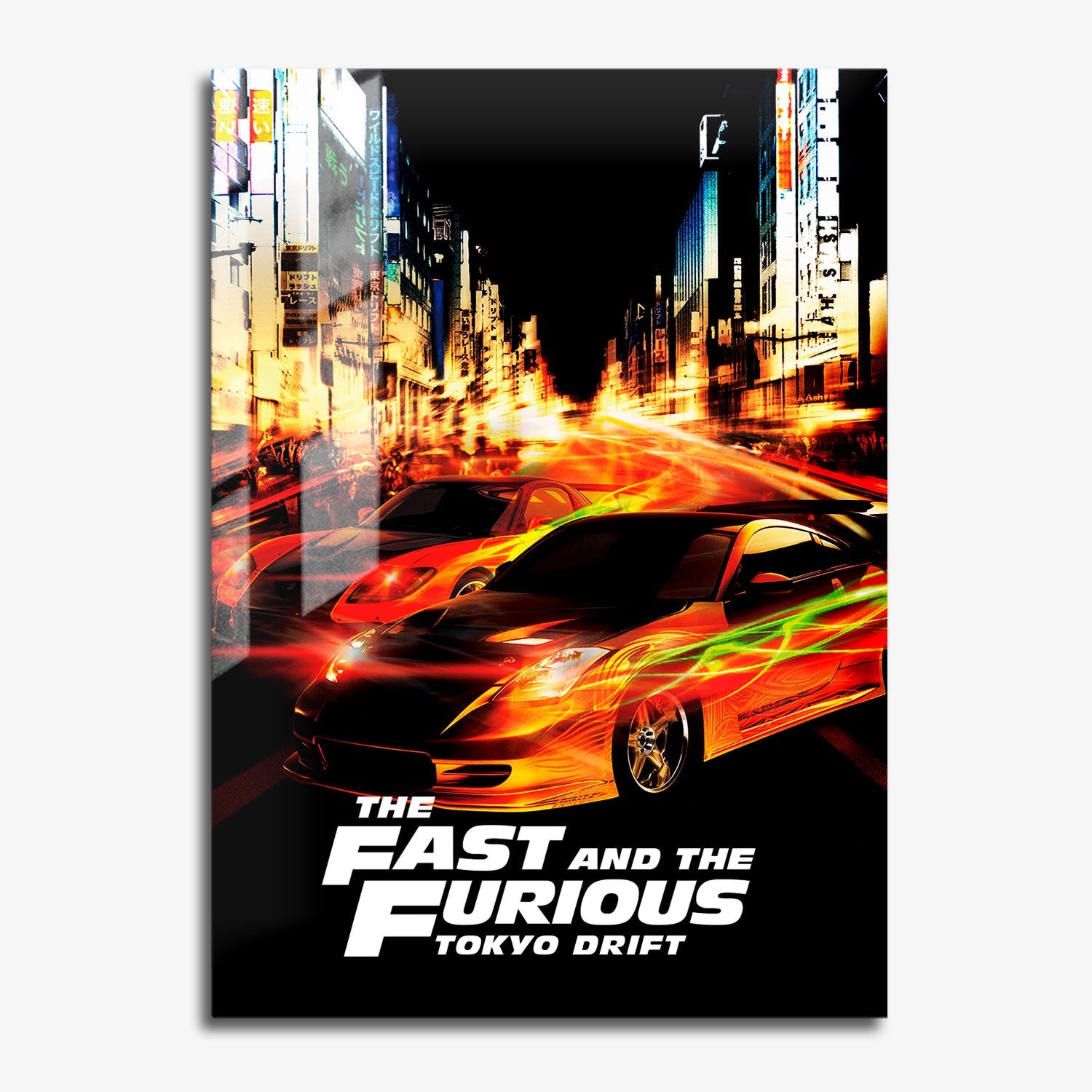 Flex Designs Metal Poster The Fast and the Furious Tokyo Drift Classic 11 x 17" Home Goods - Movie 2006 Movie Metal Poster