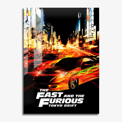 Flex Designs Metal Poster The Fast and the Furious Tokyo Drift Classic 11 x 17" Home Goods - Movie 2006 Movie Metal Poster