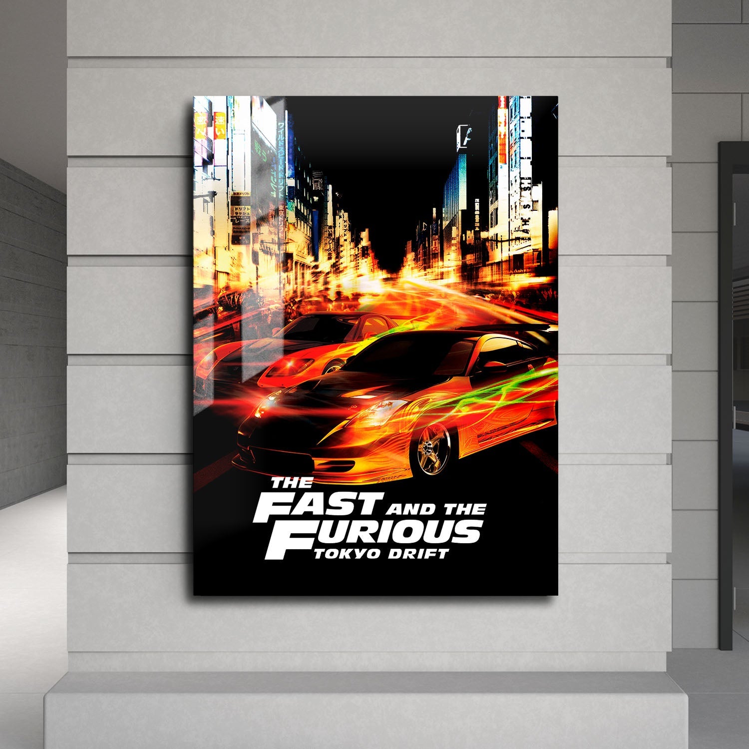 Flex Designs Metal Poster The Fast and the Furious Tokyo Drift Classic 24 x 36" Home Goods - Movie 2006 Movie Metal Poster