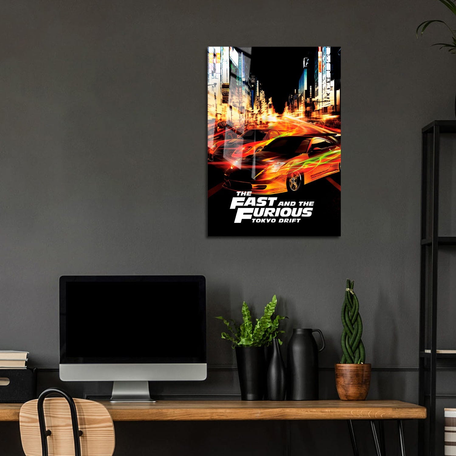Flex Designs Metal Poster The Fast and the Furious Tokyo Drift Classic 5 x 7" Home Goods - Movie 2006 Movie Metal Poster