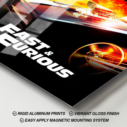 Flex Designs Metal Poster Fast Furious Classic 11 x 17" Home Goods - Movie 2009 Movie Metal Poster