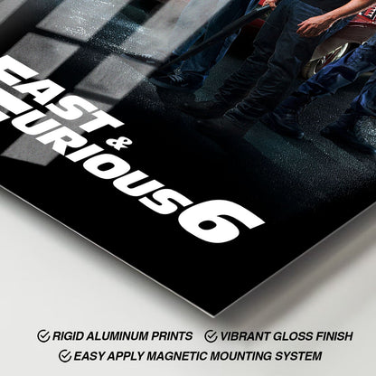 Flex Designs Metal Poster Fast Furious 6 Classic 11 x 17" Home Goods - Movie 2013 Movie Metal Poster