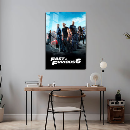 Flex Designs Metal Poster Fast Furious 6 Classic 24 x 36" Home Goods - Movie 2013 Movie Metal Poster
