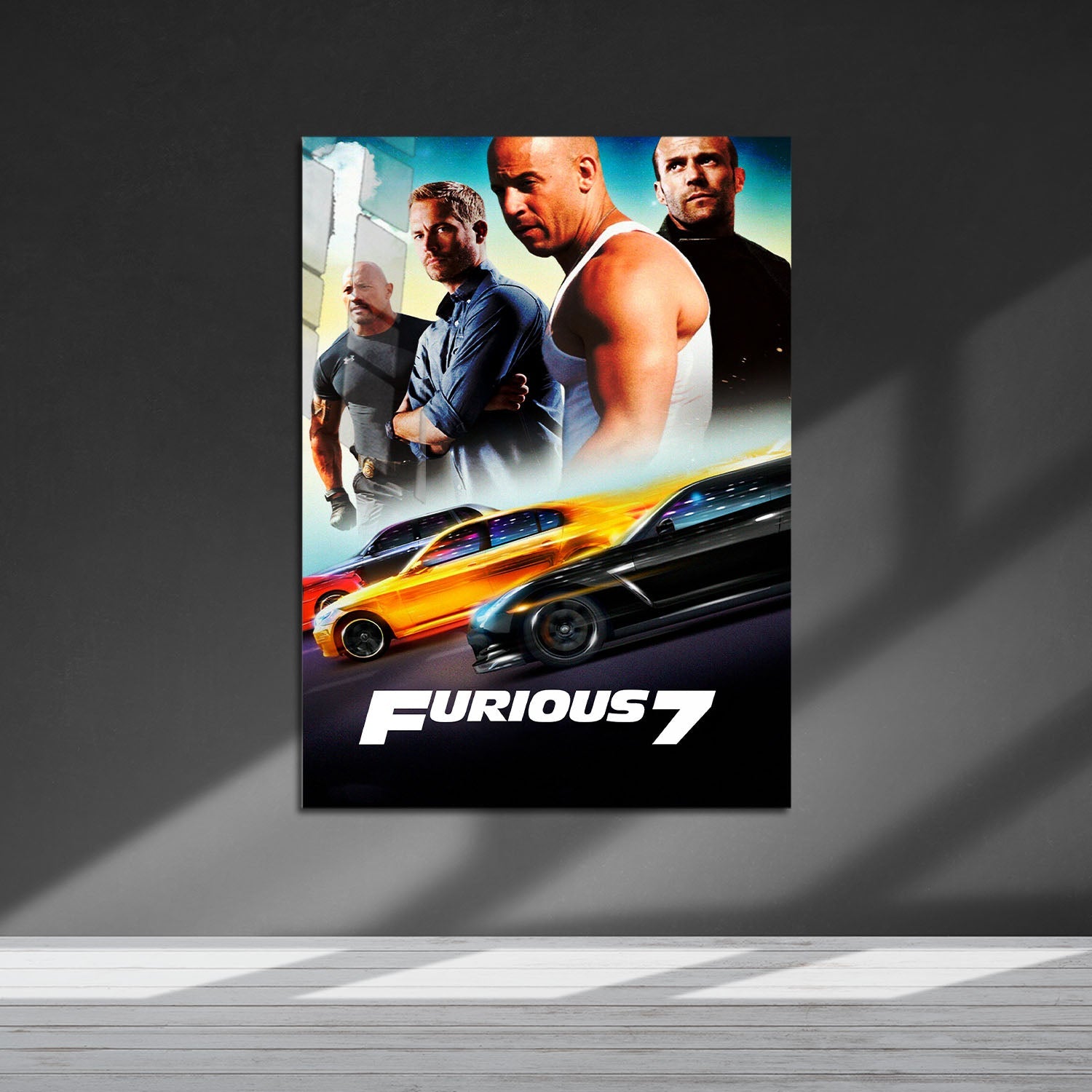 Flex Designs Metal Poster Furious 7 Classic 5 x 7" Home Goods - Movie 2015 Movie Metal Poster