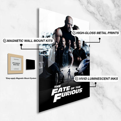 Flex Designs Metal Poster The Fate of the Furious Classic 16 x 24" Home Goods - Movie 2017 Movie Metal Poster