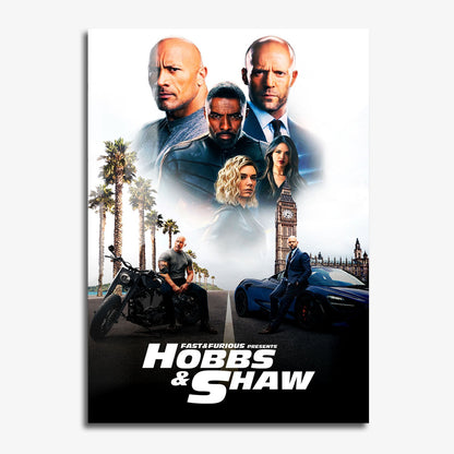 Flex Designs Metal Poster Fast Furious Presents Hobbs Shaw Classic 11 x 17" Home Goods - Movie 2019 Movie Metal Poster