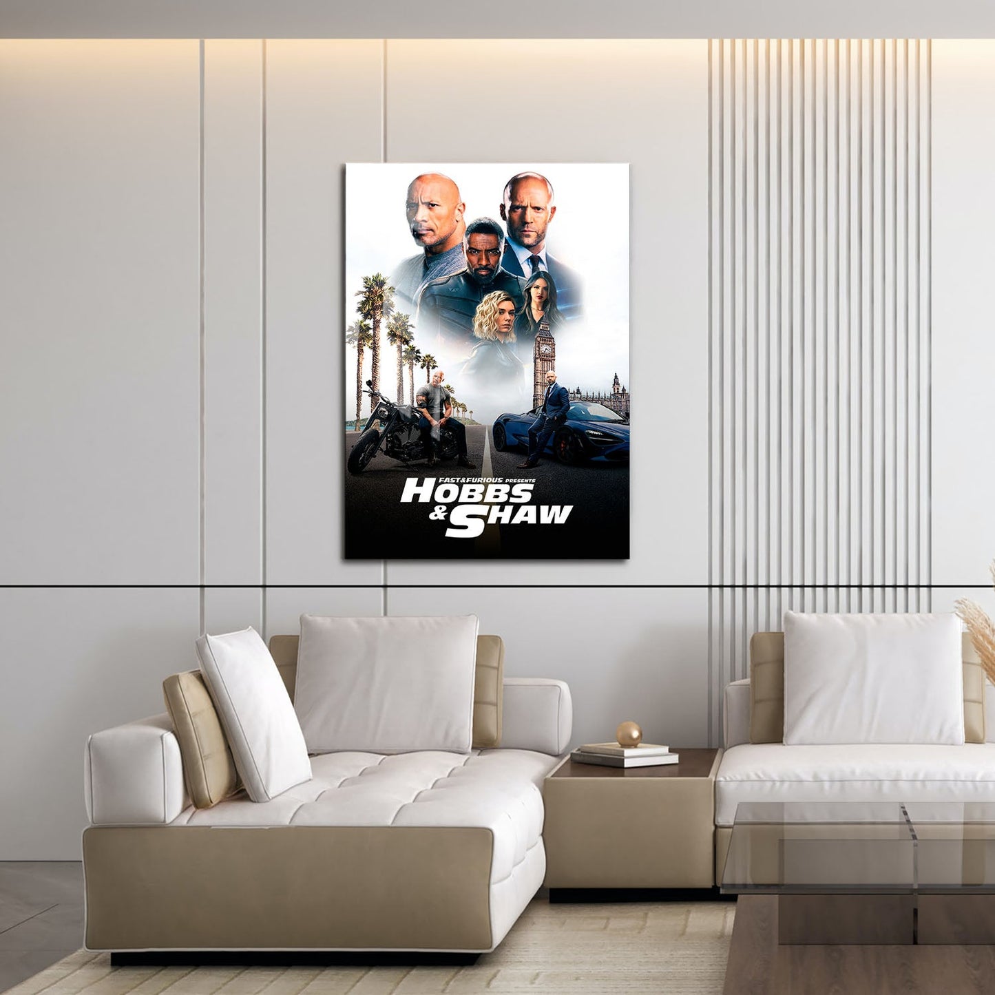Flex Designs Metal Poster Fast Furious Presents Hobbs Shaw Classic 16 x 24" Home Goods - Movie 2019 Movie Metal Poster