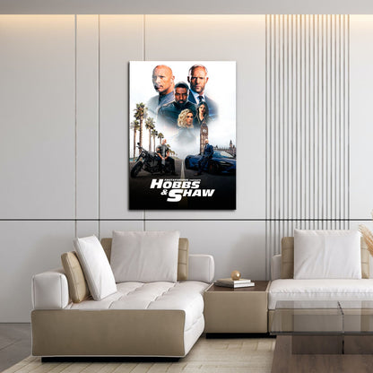 Flex Designs Metal Poster Fast Furious Presents Hobbs Shaw Classic 16 x 24" Home Goods - Movie 2019 Movie Metal Poster