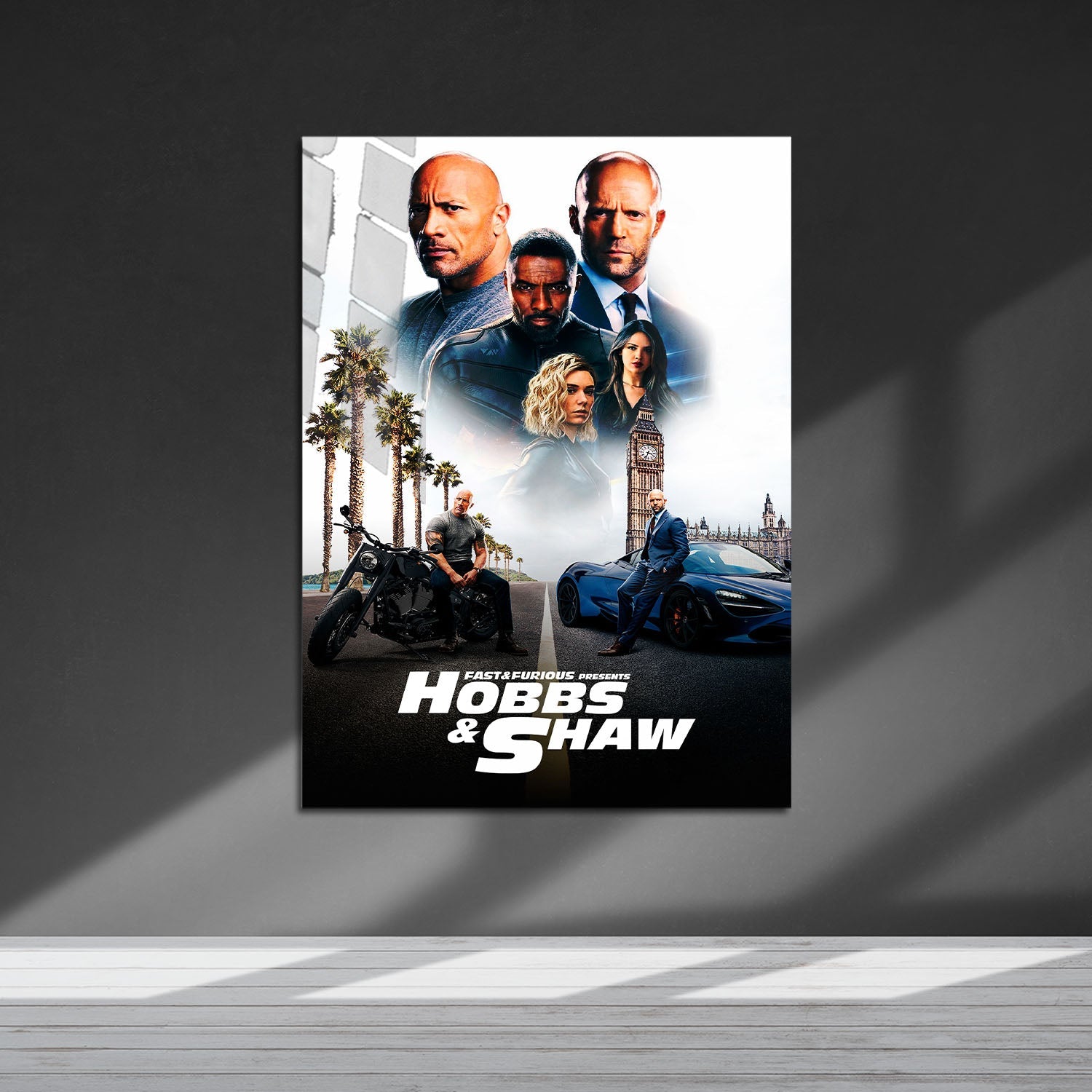 Flex Designs Metal Poster Fast Furious Presents Hobbs Shaw Classic 5 x 7" Home Goods - Movie 2019 Movie Metal Poster