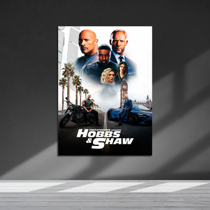 Flex Designs Metal Poster Fast Furious Presents Hobbs Shaw Classic 5 x 7" Home Goods - Movie 2019 Movie Metal Poster