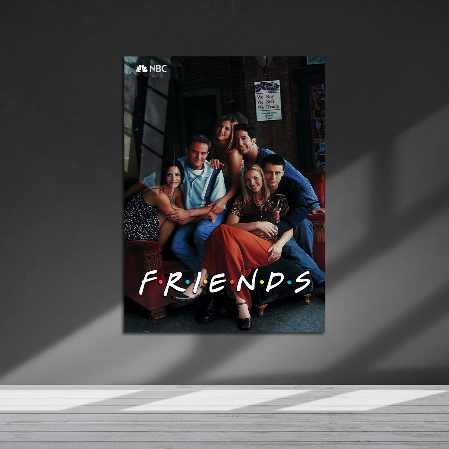 Flex Designs Metal Poster Friends 5 x 7" Home Goods - TV Show 1994 TV Show Metal Poster