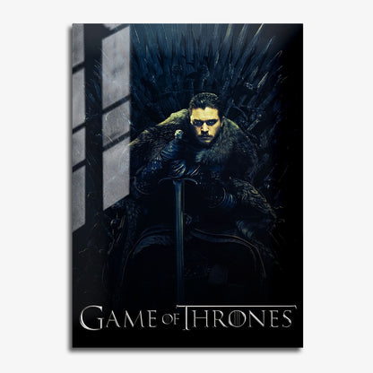 Flex Designs Metal Poster Game of Thrones Jon Snow Classic 11 x 17" Home Goods - TV Show 2011 TV Show Metal Poster