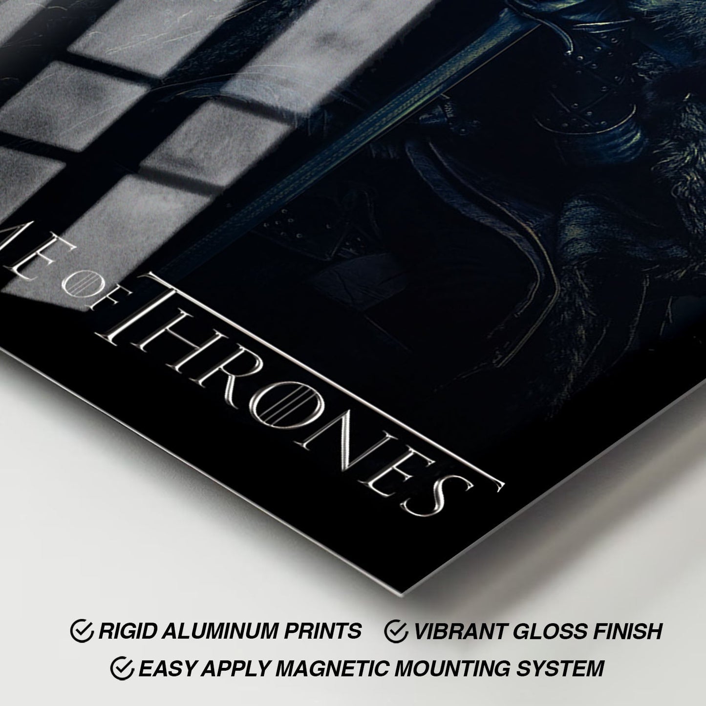 Flex Designs Metal Poster Game of Thrones Jon Snow Classic 11 x 17" Home Goods - TV Show 2011 TV Show Metal Poster