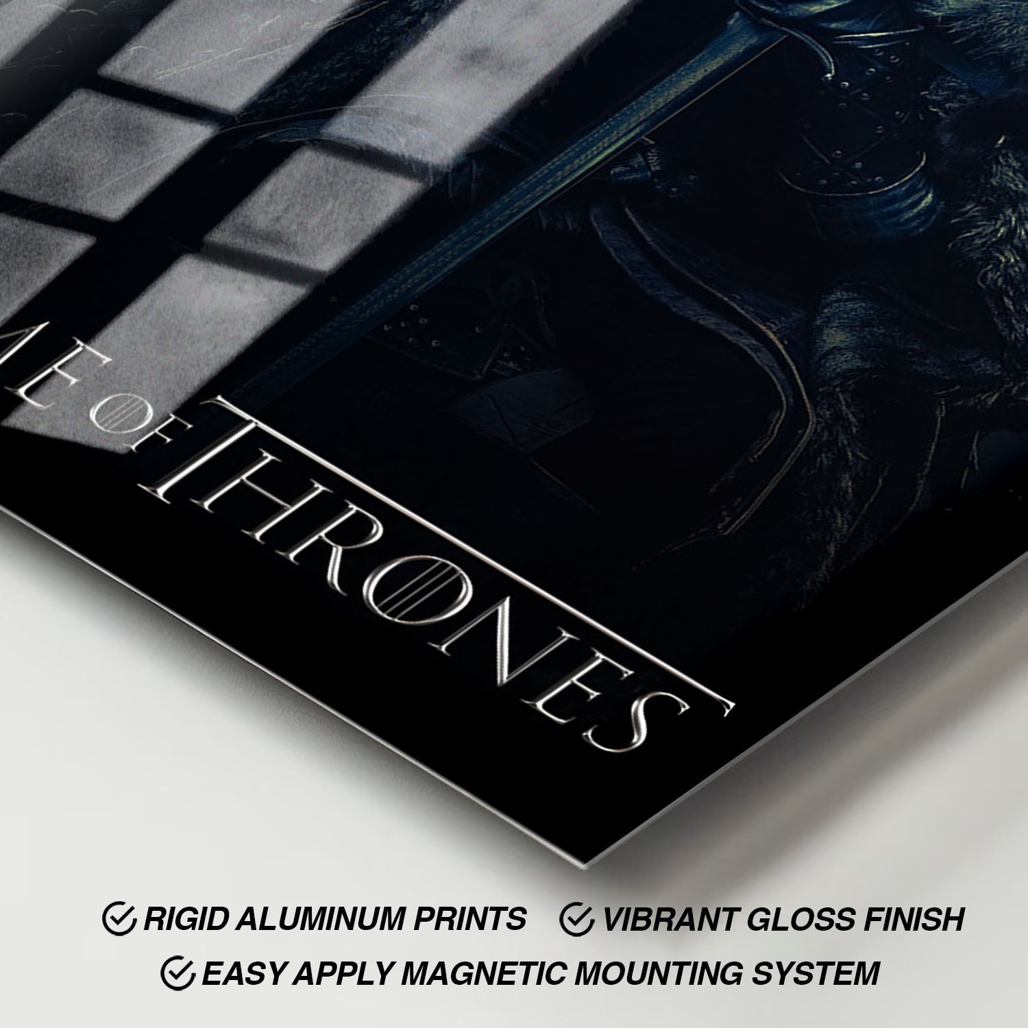 Flex Designs Metal Poster Game of Thrones Jon Snow Classic 11 x 17" Home Goods - TV Show 2011 TV Show Metal Poster