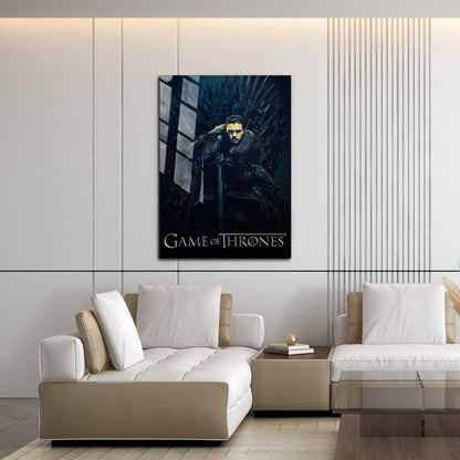 Flex Designs Metal Poster Game of Thrones Jon Snow Classic 16 x 24" Home Goods - TV Show 2011 TV Show Metal Poster