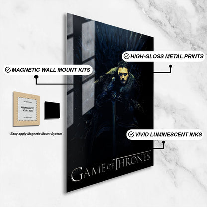 Flex Designs Metal Poster Game of Thrones Jon Snow Classic 16 x 24" Home Goods - TV Show 2011 TV Show Metal Poster