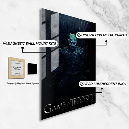 Flex Designs Metal Poster Game of Thrones Night King Classic 16 x 24" Home Goods - TV Show 2011 TV Show Metal Poster