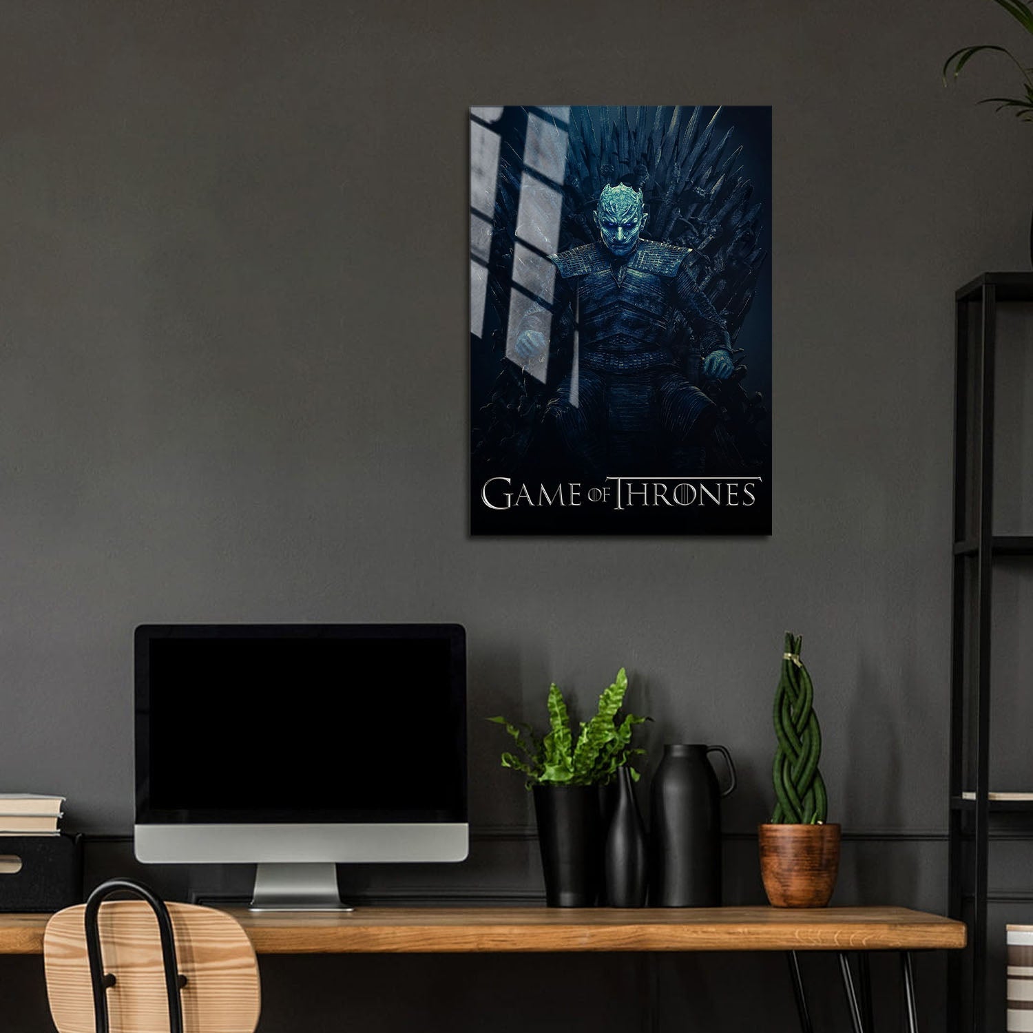 Flex Designs Metal Poster Game of Thrones Night King Classic 5 x 7" Home Goods - TV Show 2011 TV Show Metal Poster