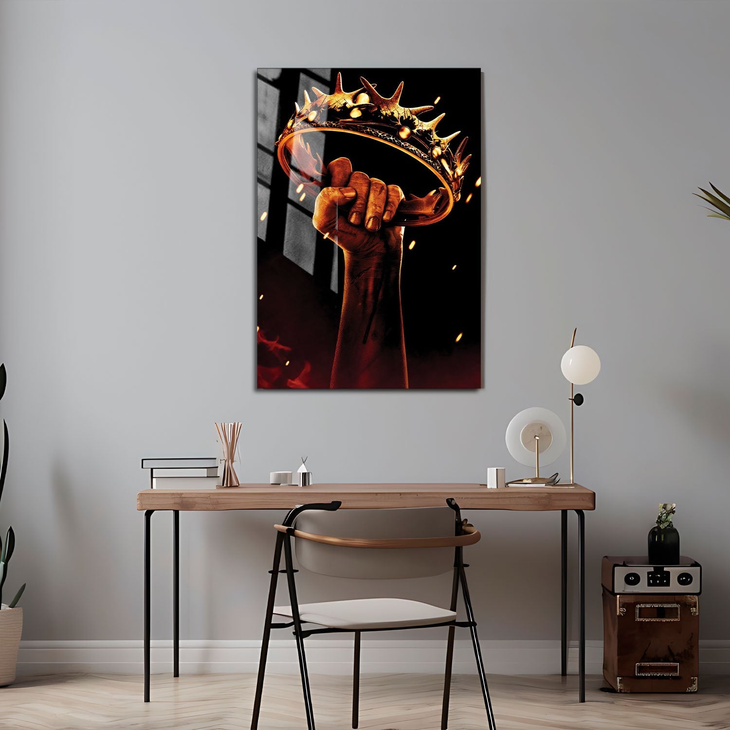 Flex Designs Metal Poster Game of Thrones Crown 24 x 36" Home Goods - TV Show 2011 TV Show Metal Poster