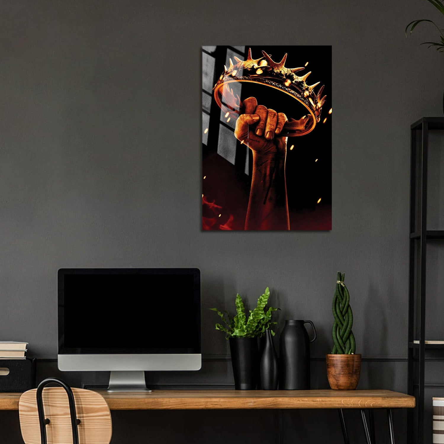 Flex Designs Metal Poster Game of Thrones Crown 5 x 7" Home Goods - TV Show 2011 TV Show Metal Poster