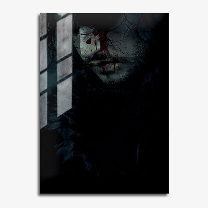 Flex Designs Metal Poster Game of Thrones Jon Snow 11 x 17" Home Goods - TV Show 2011 TV Show Metal Poster